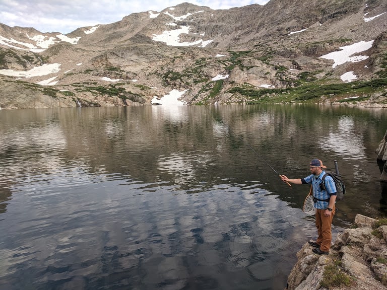 Tenkara Lake Fishing in the Indian Peaks Wilderness