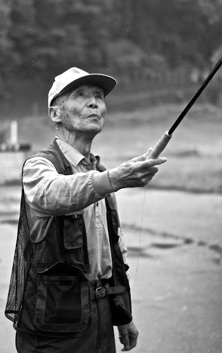 Meeting one of the old tenkara masters Ishimaru Shotaro