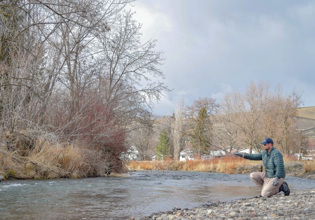 Winter Fly-Fishing for Rainbows on the Urban Landscape