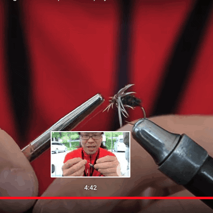 Mr. Yoshida ties a Kenbane tenkara fly