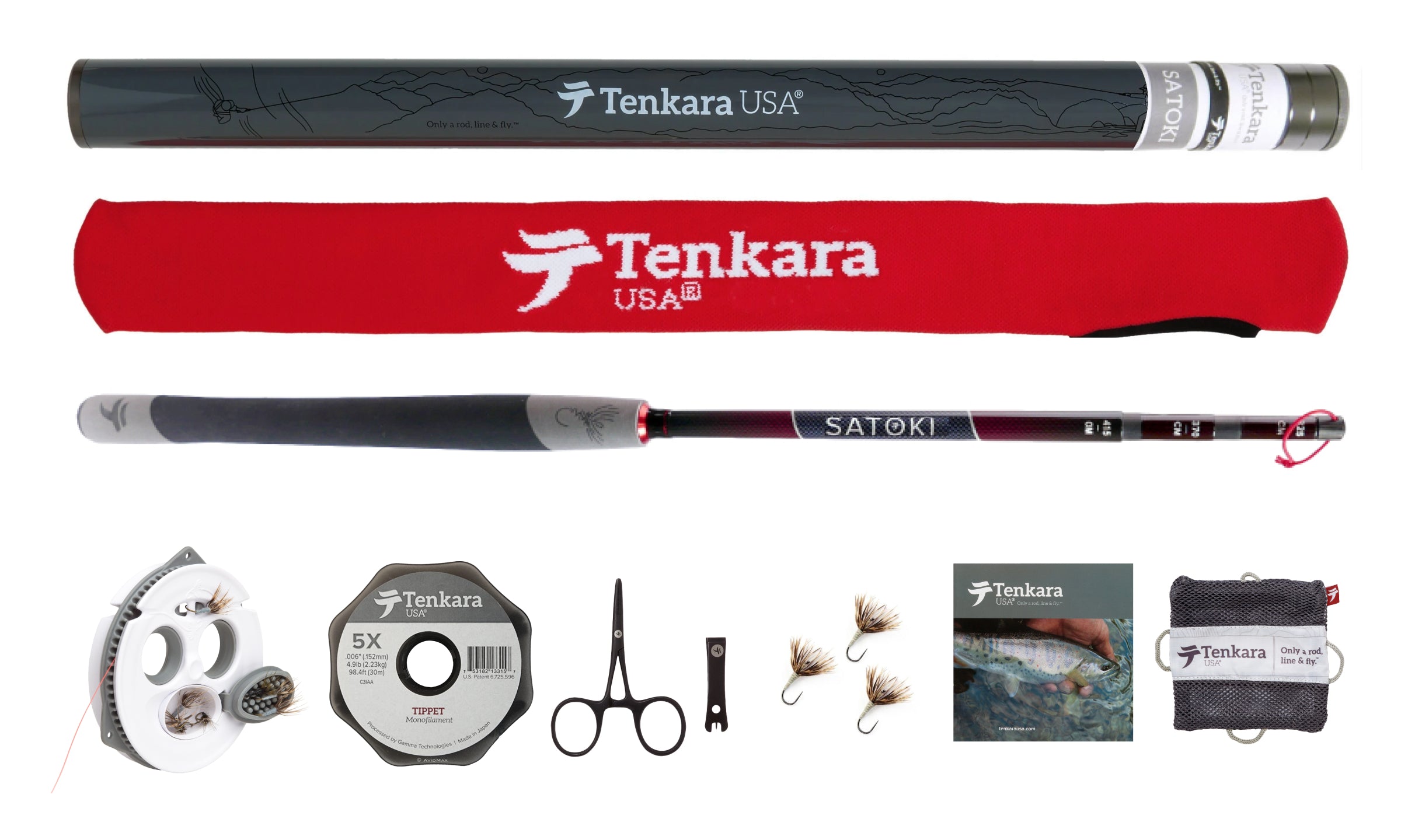 Tenkara USA Complet Set SATOKI Rod Kit.