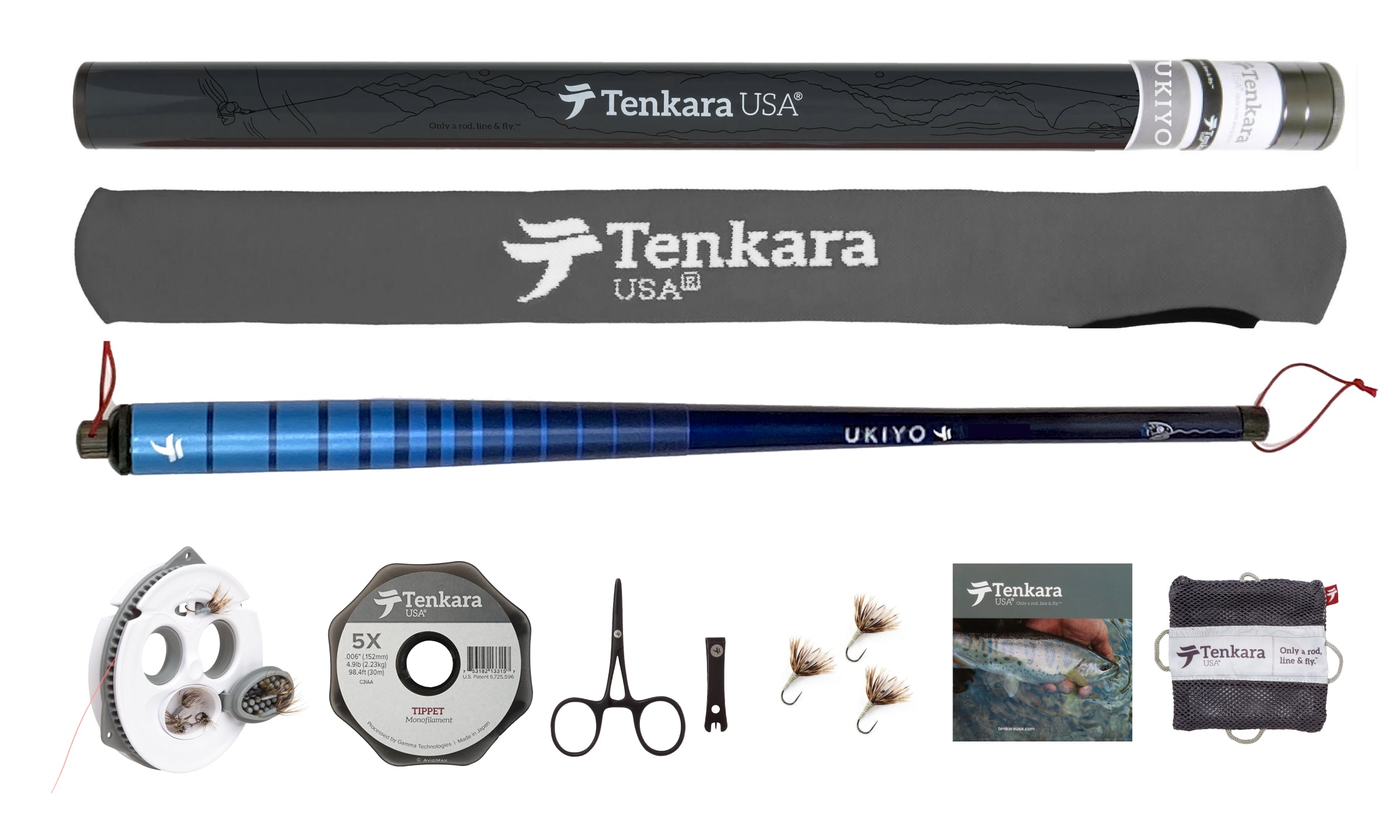 Tenkara USA Complete Set UKIYO Rod Kit.