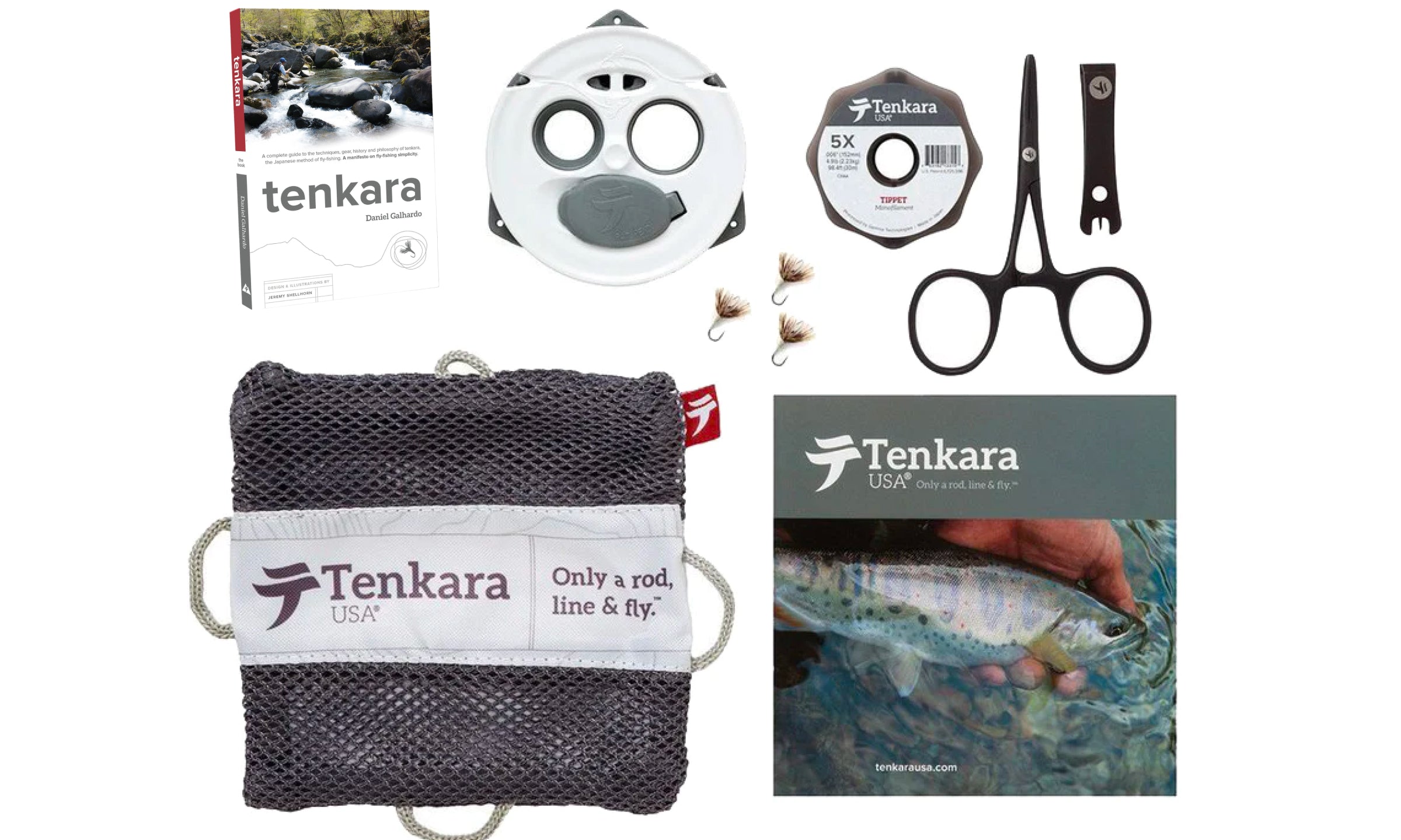 Tenkara USA Complete Starter Pack Rod Kit Book.