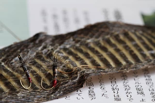 Tenkara Flies on Wednesdays  The Mamushi Kebari - Snake-skin tenkara fly