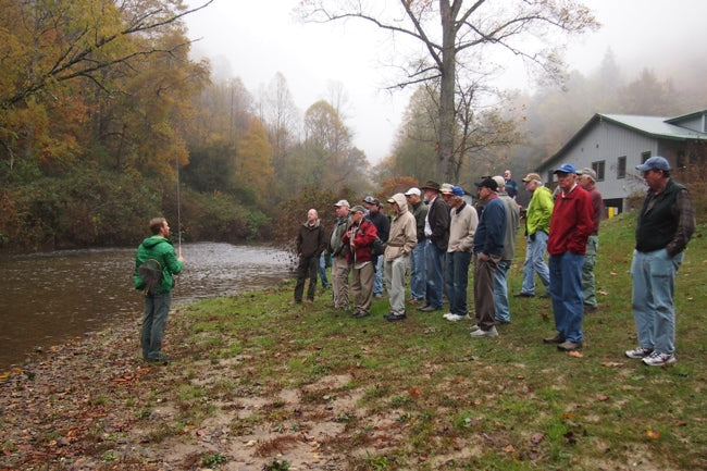 Tenkara NC, Day 2: clinic, a big brown and Iron Man