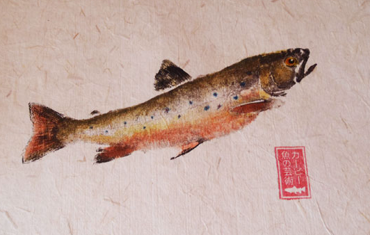 Gyotaku, the Japanese art of fish prints