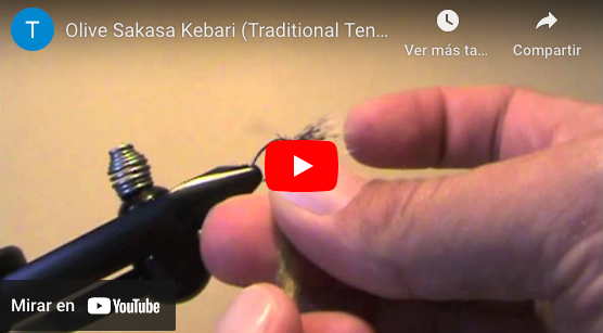 Tenkara Flies on Wednesdays  Olive Dubbed Body Sakasa Kebari