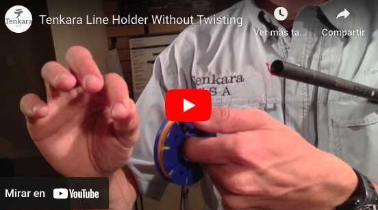 Reducing twisting on a line holder