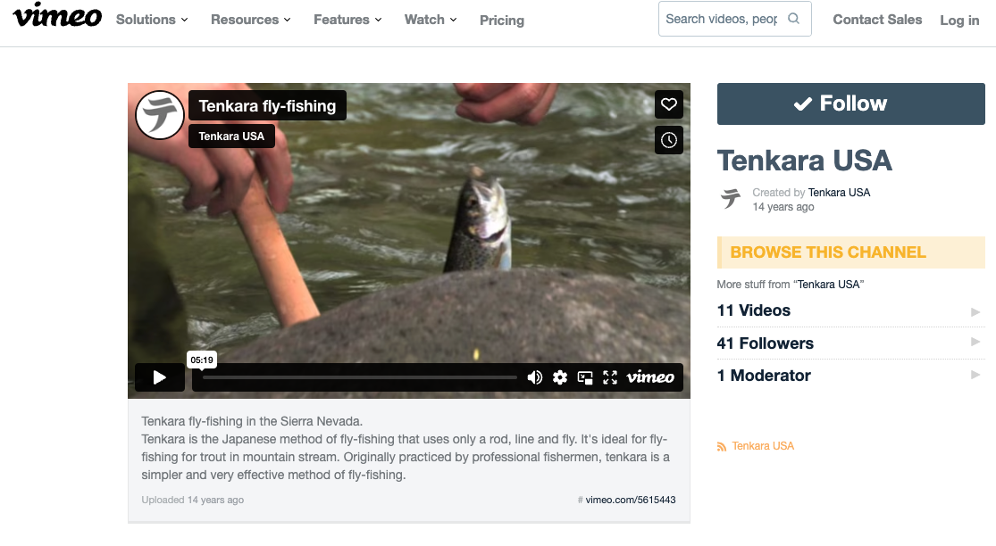 Tenkara USA on Vimeo