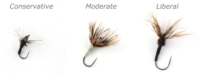 Tenkara Flies: Conservative, Moderate, Liberal