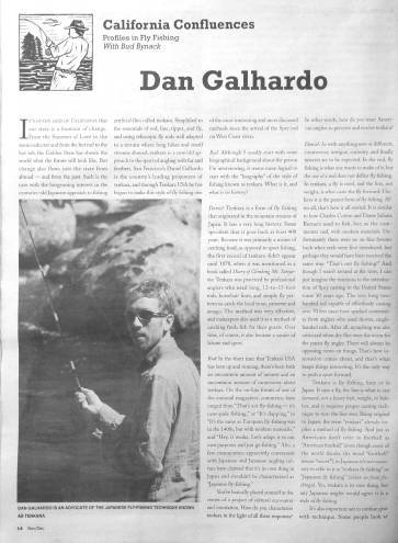 Tenkara featured in California Fly Fisher