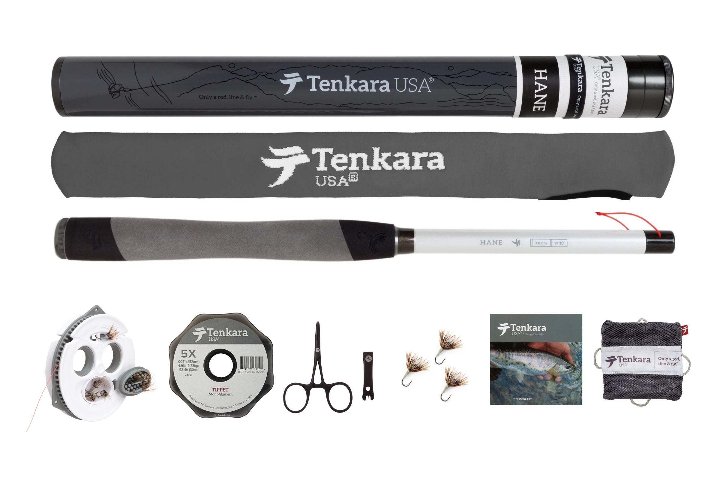 Tenkara USA Complete Set HANE Rod Kit.