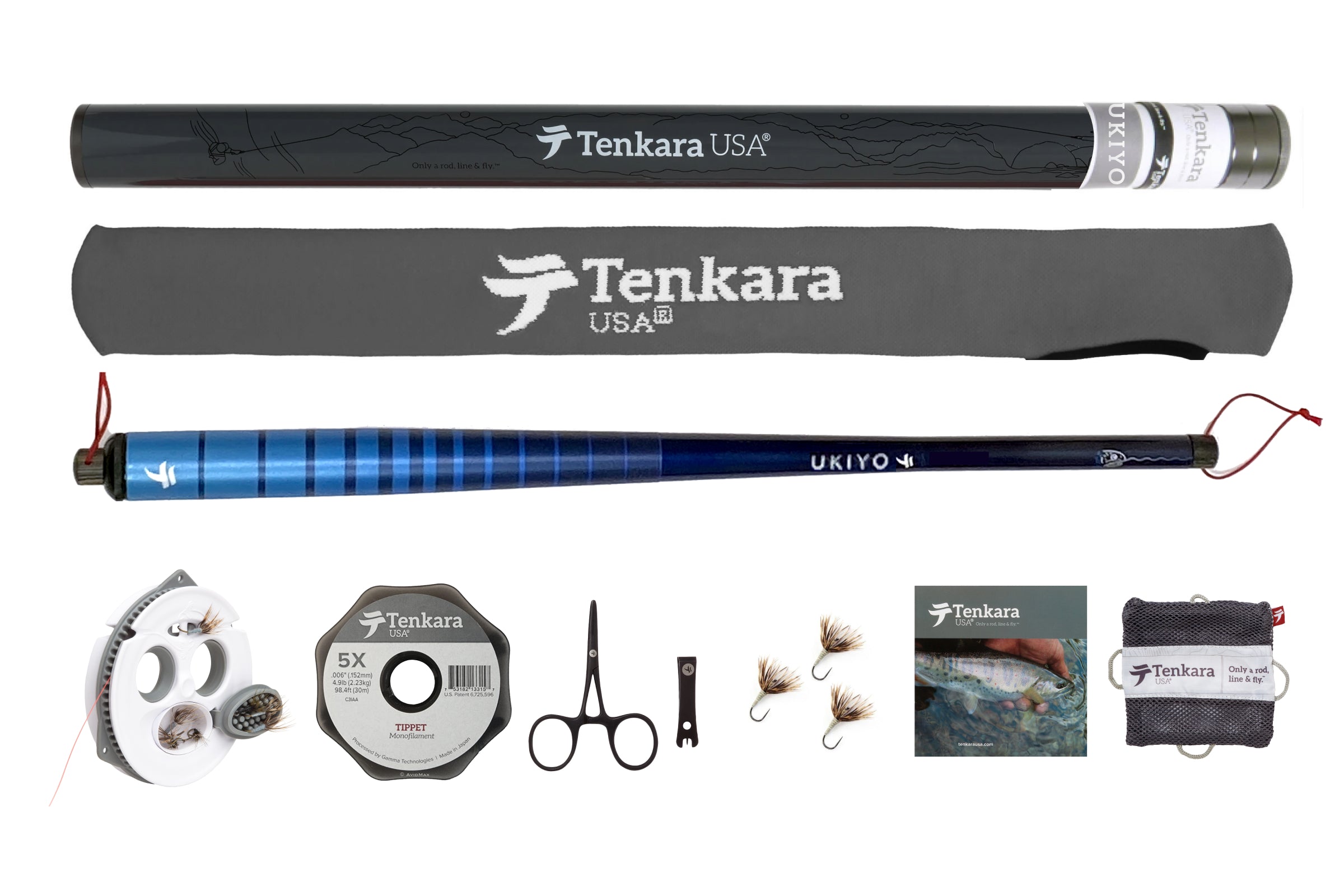 Tenkara USA Complete Set UKIYO Rod Kit.